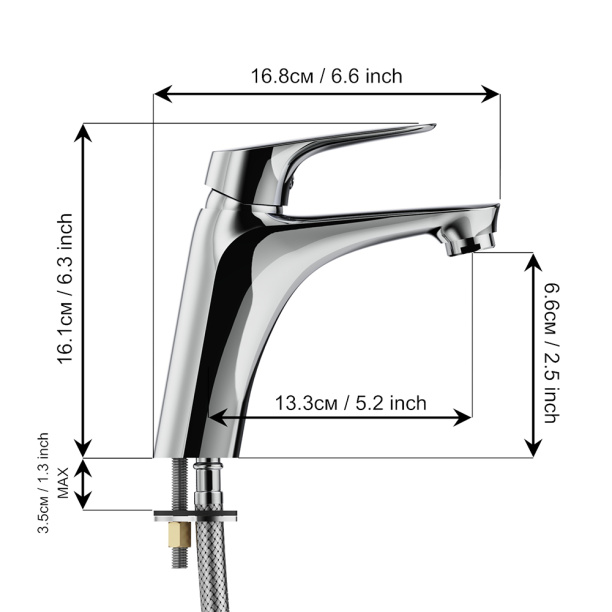Смеситель для раковины TOKITO Takase от магазина ЛесКонПром.ру