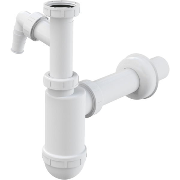 Сифон для раковины Alcaplast A43P Белый от магазина ЛесКонПром.ру