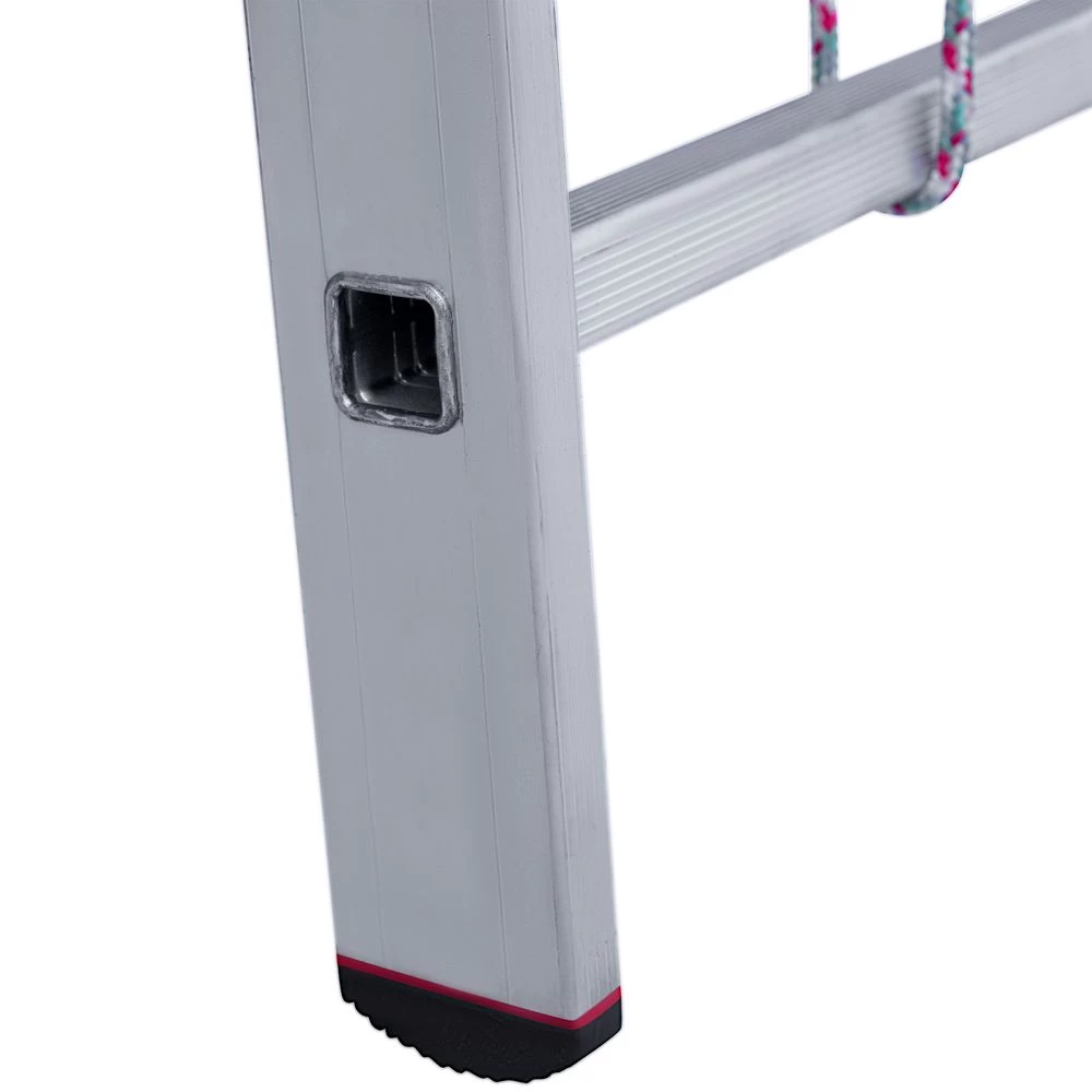 Лестница алюминиевая двухсекционная индустриальная с тросом Новая Высота 2х16 арт. 5240216 от магазина ЛесКонПром.ру