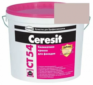 Краска силикатная фасадная Ceresit CT 54 15 л Madeira 4