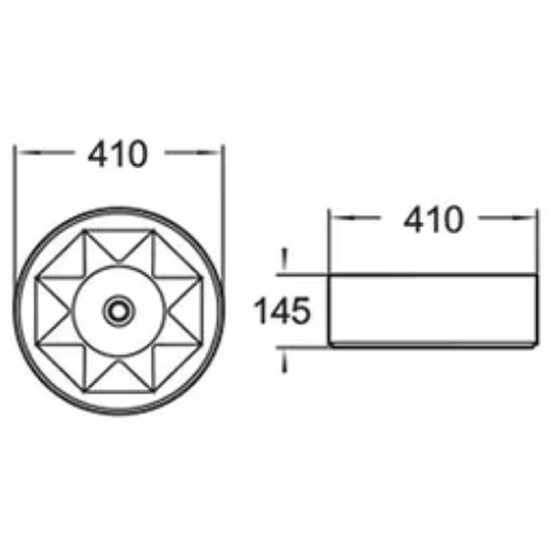 Раковина-чаша Comforty 41 78258 00004143749 Белая от магазина ЛесКонПром.ру