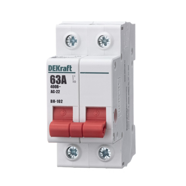 Выключатель-разъединитель DEKraft ВН-102 2п 63 А от магазина ЛесКонПром.ру