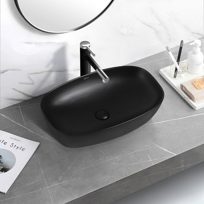 Раковина-чаша Abber Rechteck 60 AC2206MB Черная матовая от магазина ЛесКонПром.ру