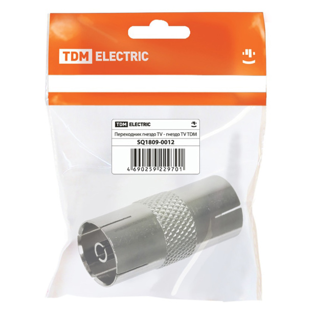 Соединитель TDM ELECTRIC гнездо ТВ - гнездо ТВ от магазина ЛесКонПром.ру