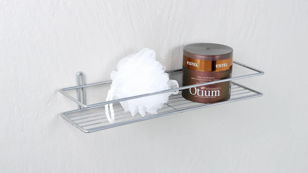 Полка Fixsen FX-730-1 прямая, хром от магазина ЛесКонПром.ру