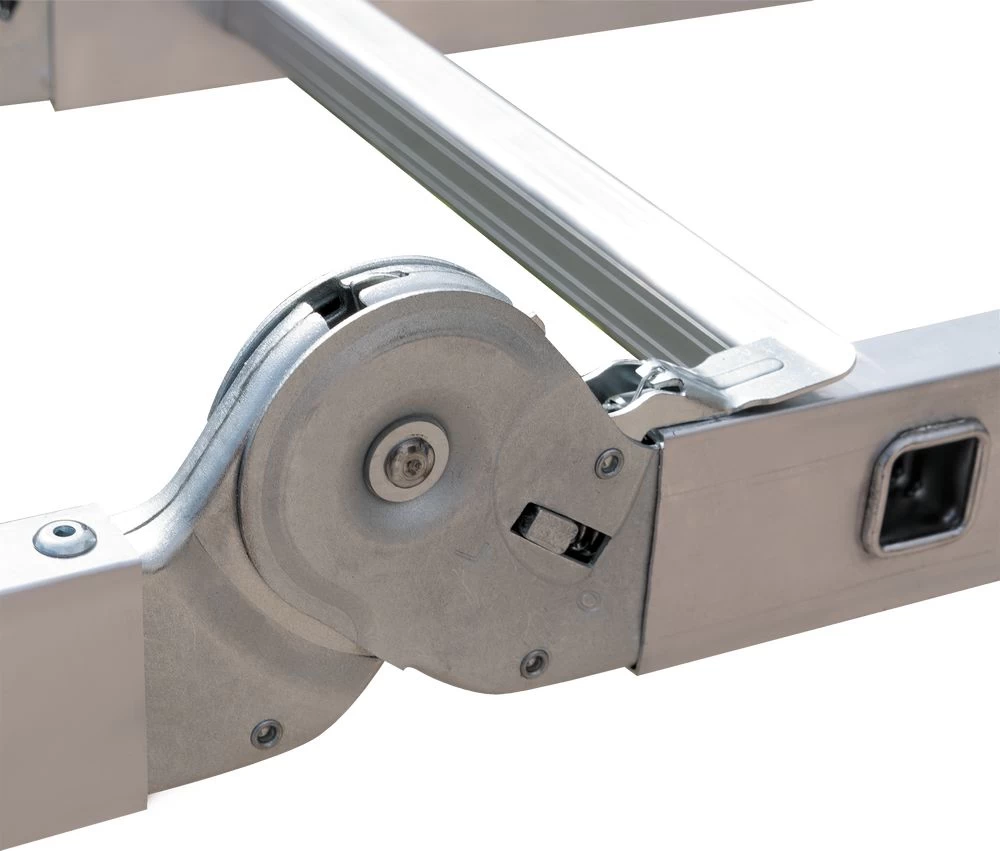 Алюминиевая четырехсекционная лестница-трансформер 400 мм NV2322 НОВАЯ ВЫСОТА 4Х3 арт.2322403 от магазина ЛесКонПром.ру