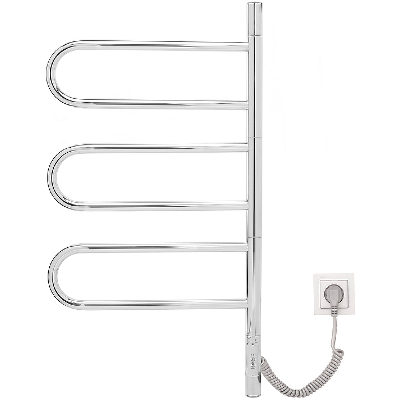 Электрический полотенцесушитель Vincea 44х80 VTD-1R2CE Хром от магазина ЛесКонПром.ру