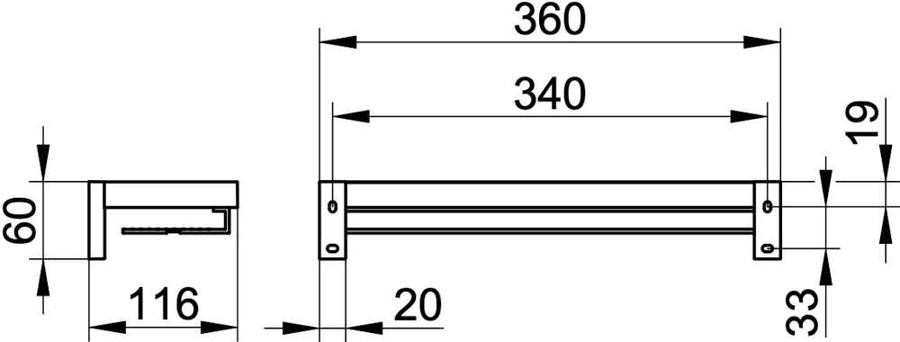 Полка Keuco Edition 90 19158010000 для душа от магазина ЛесКонПром.ру