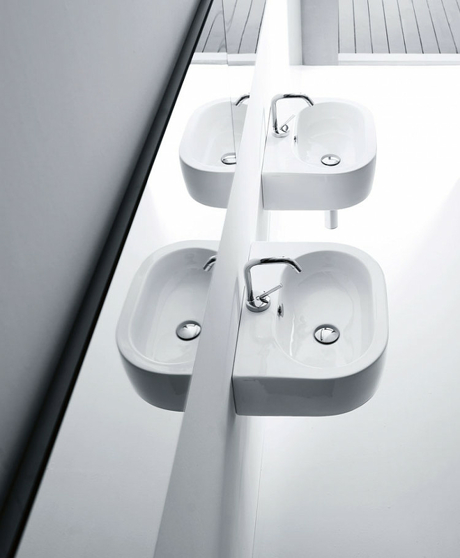 Раковина Kerasan Flo 60 314201*1 Белая от магазина ЛесКонПром.ру