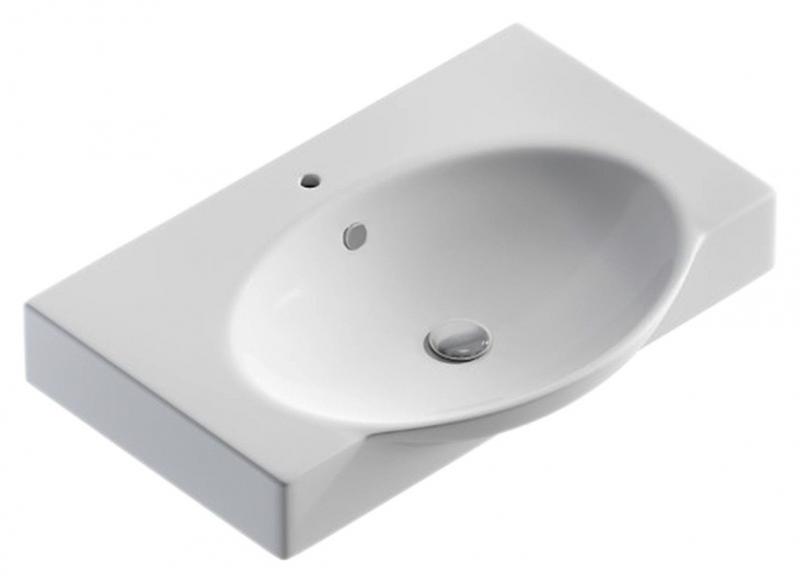 Раковина Sanita Luxe Infinity 76 F01 INF76SLWB01 Белая от магазина ЛесКонПром.ру