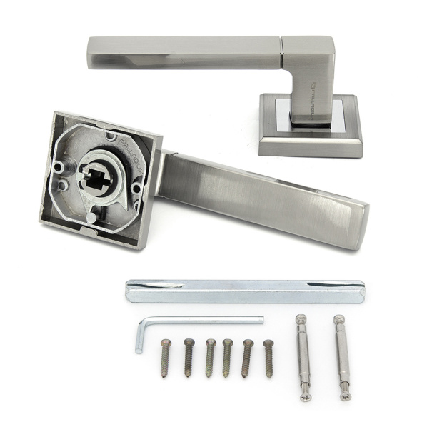 Дверные ручки Palladium Дакота матовый никель от магазина ЛесКонПром.ру