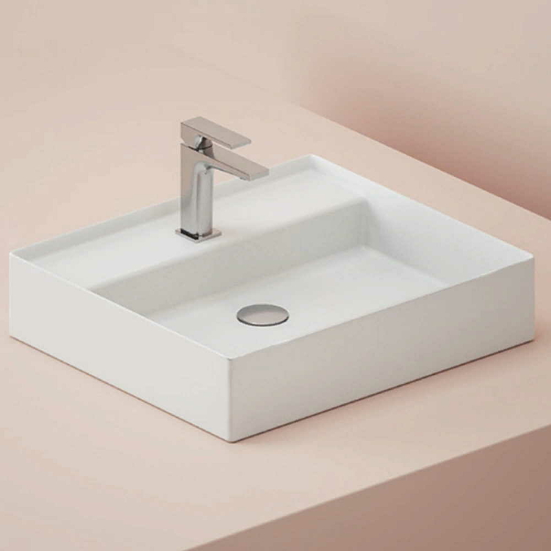 Раковина Artceram Scalino 55 SCL007 05 00 Белая матовая от магазина ЛесКонПром.ру