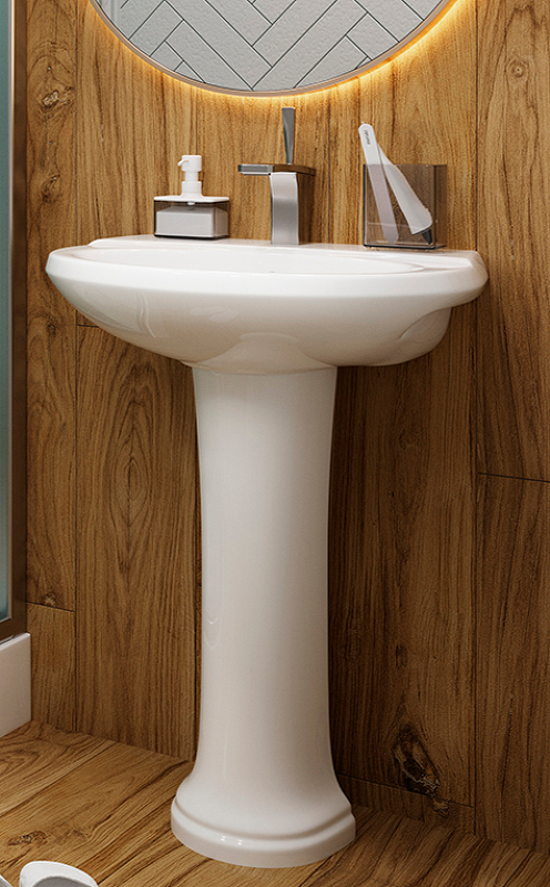 Раковина Sanita Виктория 60 VIC55SAWB01 Белая от магазина ЛесКонПром.ру