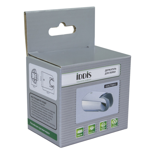 Держатель для душа регулируемый 020 хром IDDIS от магазина ЛесКонПром.ру