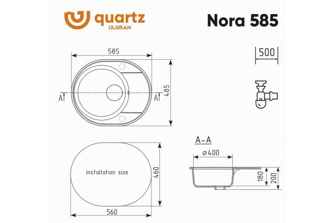 Мойка Nora 80531918 от магазина ЛесКонПром.ру