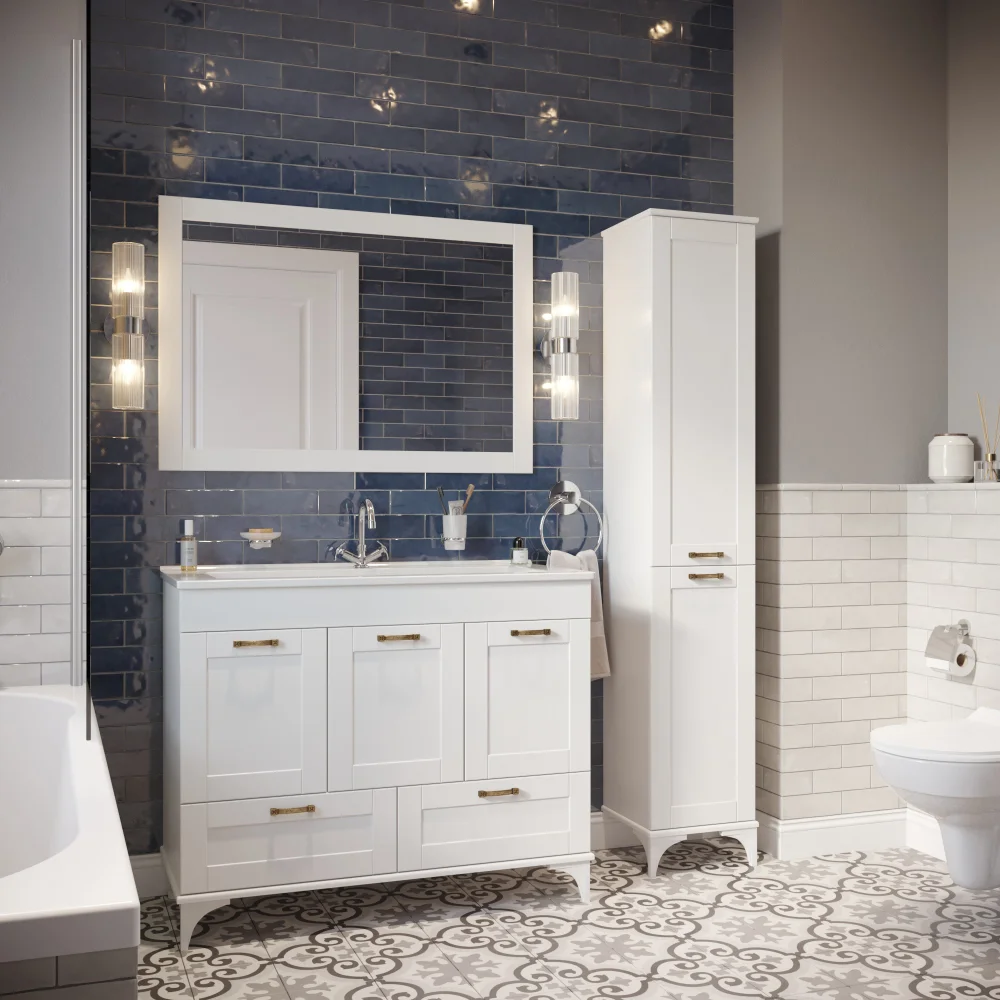 Зеркало Sanflor Ванесса 105, белое от магазина ЛесКонПром.ру