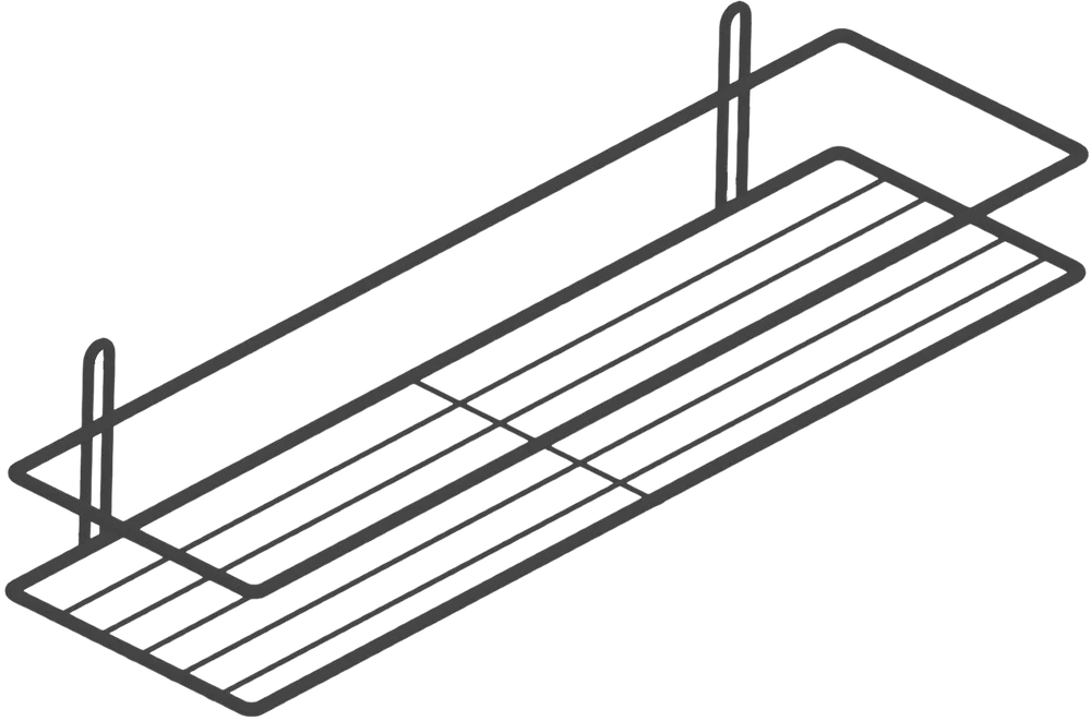 Полка DIWO Смоленск П16098 черный муар от магазина ЛесКонПром.ру