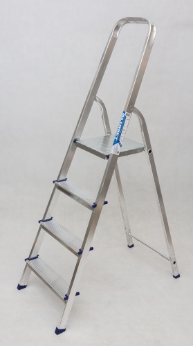 Стремянка алюминиевая Алюмет 4 ступени (арт. AM704) от магазина ЛесКонПром.ру