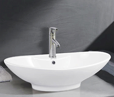 Раковина Mira MR-8043 белая от магазина ЛесКонПром.ру