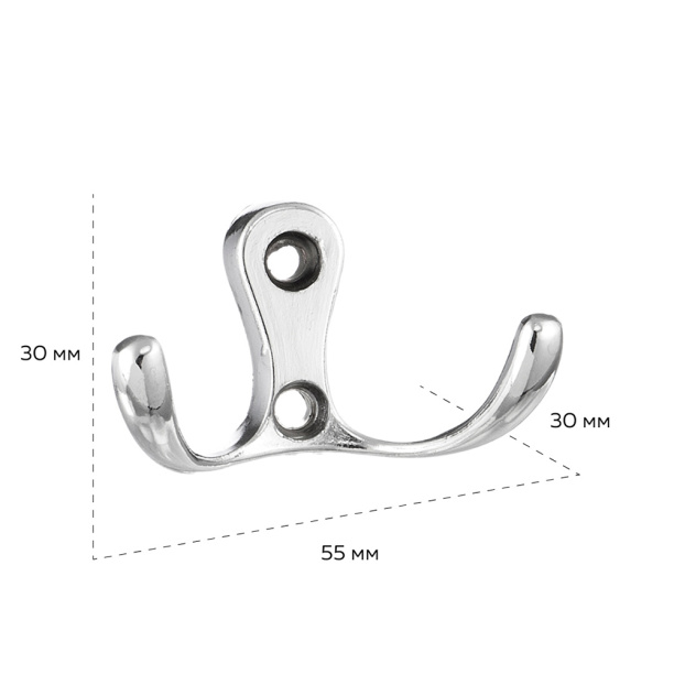 Крючок мебельный KERRON 0010 хром от магазина ЛесКонПром.ру
