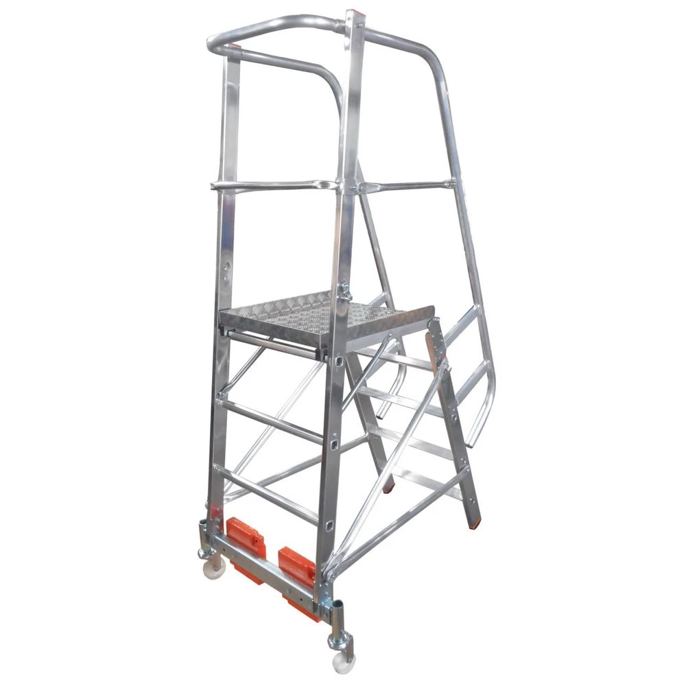 Односторонняя лестница с платформой VARIO KOMPAKT STABILO 5 ступеней KRAUSE арт.833006 от магазина ЛесКонПром.ру