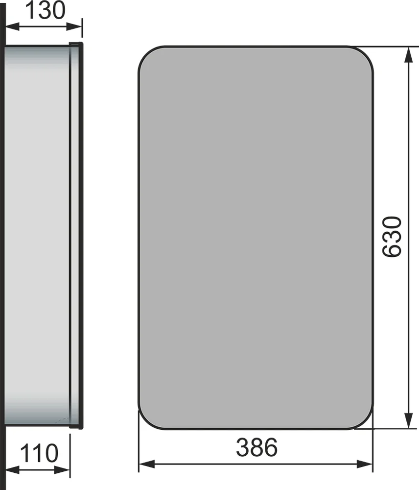 Зеркало-шкаф Raval Bionica 40 от магазина ЛесКонПром.ру