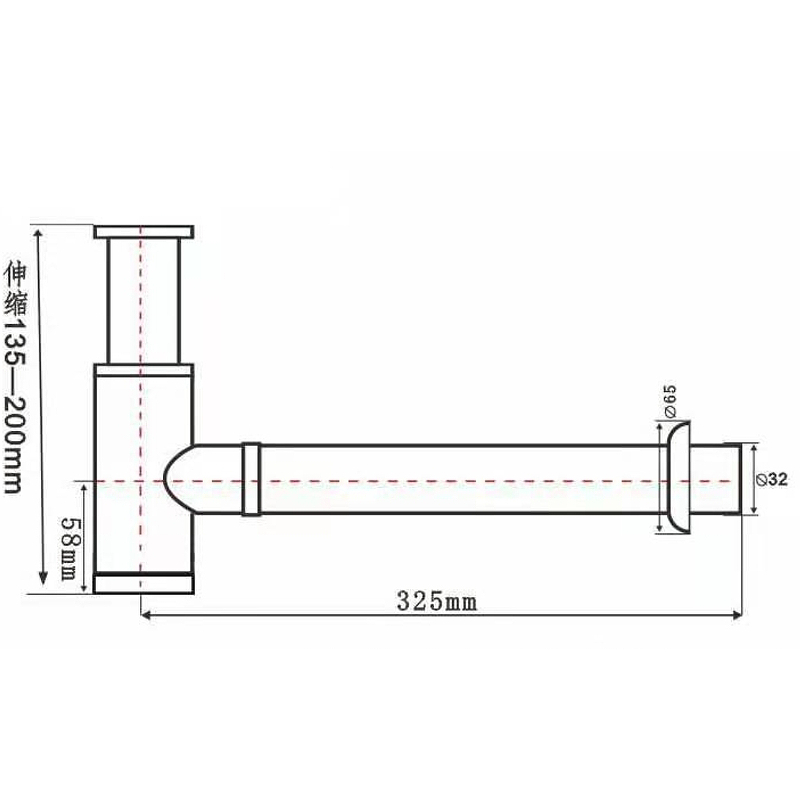 Сифон для раковины SantiLine SL-117 Бронза от магазина ЛесКонПром.ру