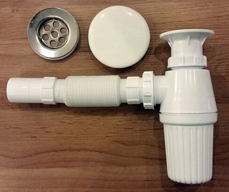 Сифон для раковины Serel TP08 Белый от магазина ЛесКонПром.ру