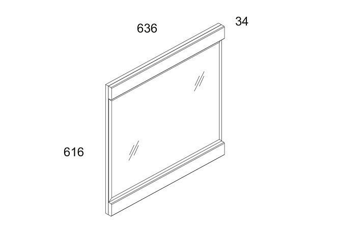 Зеркало навесное Jagger 80321027 от магазина ЛесКонПром.ру