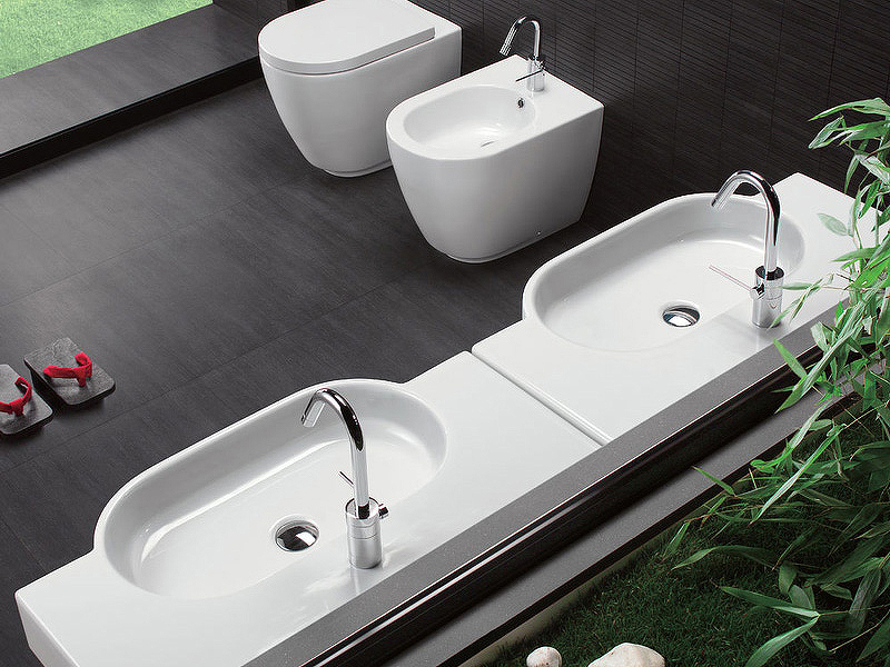 Раковина Hatria Area 81 Y0UP01 Белая от магазина ЛесКонПром.ру