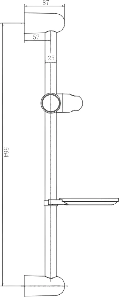 Душевая штанга Haiba HB8003 от магазина ЛесКонПром.ру