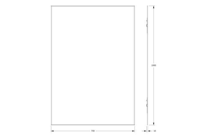 Зеркало с фацетом EVOFORM Standard 80545589 от магазина ЛесКонПром.ру