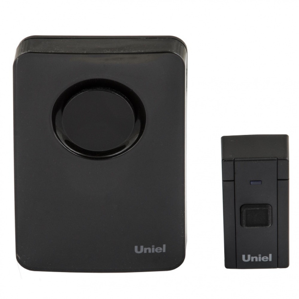 Звонок беспроводной в розетку черный Uniel от магазина ЛесКонПром.ру
