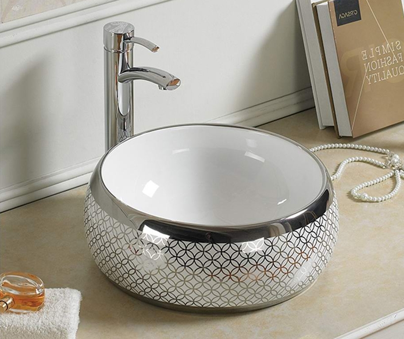 Раковина-чаша CeramaLux 39 5004SP Белая Серая от магазина ЛесКонПром.ру