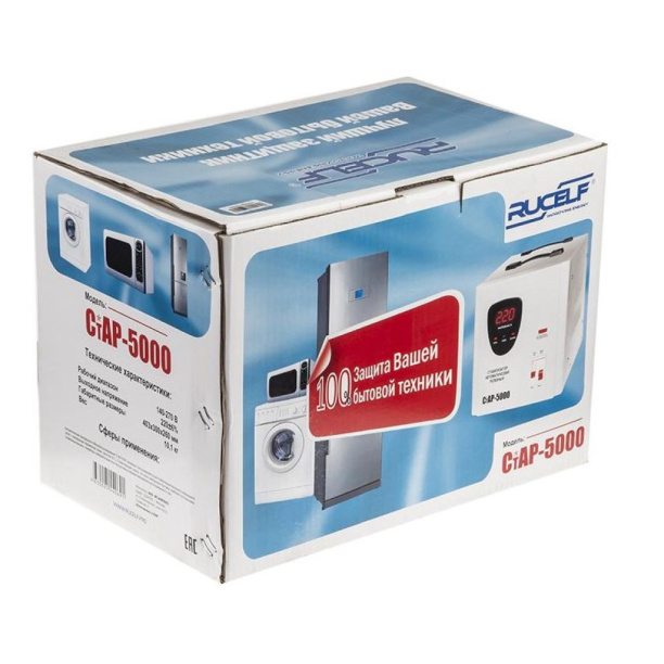 Стабилизатор Rucelf СтАР 5 кВА от магазина ЛесКонПром.ру
