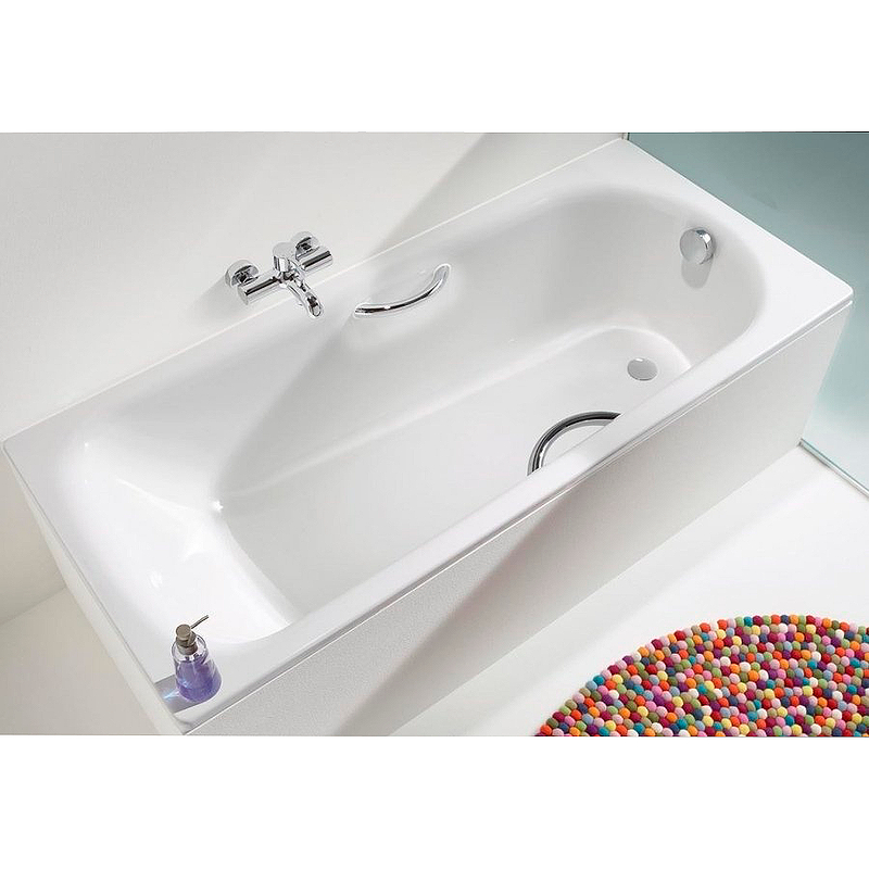Стальная ванна Kaldewei Saniform Plus Star 337 180х80 133700013001 с покрытием Easy-clean с отверстиями под ручки от магазина ЛесКонПром.ру