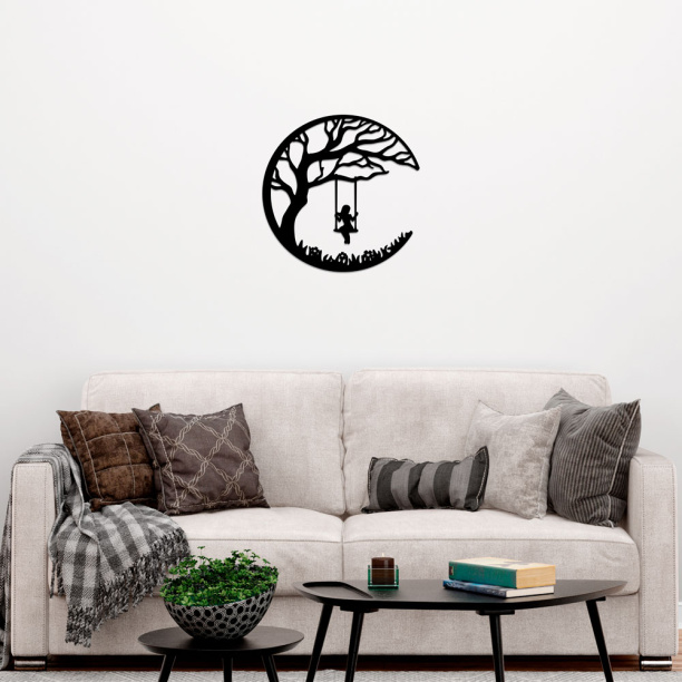 Декопанно 39х39 см Качели на дереве от магазина ЛесКонПром.ру