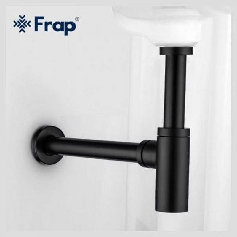 Сифон для раковины Frap F82-7 Черный матовый от магазина ЛесКонПром.ру