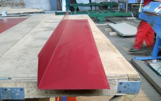 Планка примыкания верхняя Металл Профиль 250х147х2000х0,45 мм PE RAL 7024 от магазина ЛесКонПром.ру