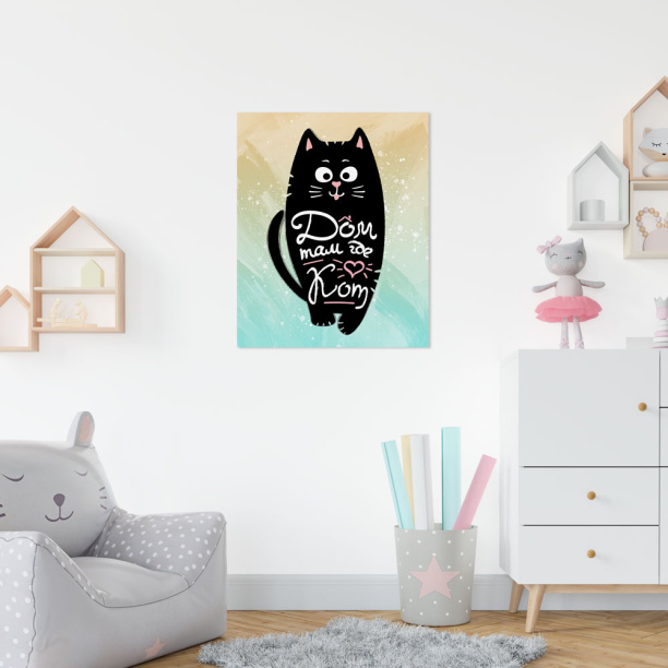Канвас 40х50 см Дом там, где кот от магазина ЛесКонПром.ру