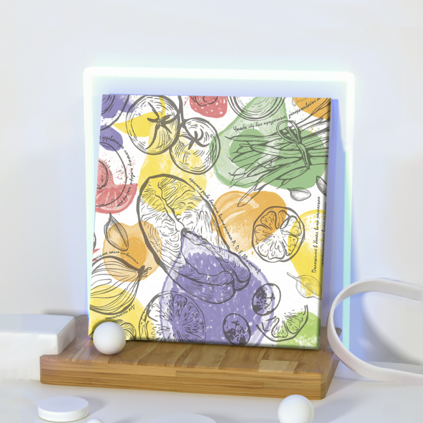 Канвас 40х40 см Юрий Гагарин СТЗ-30 от магазина ЛесКонПром.ру