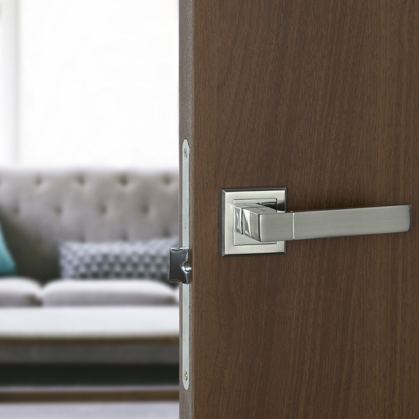 Дверные ручки Palladium Дакота матовый никель от магазина ЛесКонПром.ру