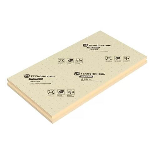 Плита теплоизоляционная LOGICPIR Prof ТЕХНОНИКОЛЬ СХ/СХ 2385х1185х40 мм, L-кромка от магазина ЛесКонПром.ру