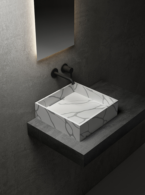 Раковина-чаша Abber Blitz 40 AS2502GB Белый мрамор от магазина ЛесКонПром.ру