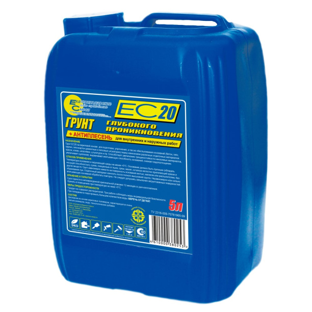 Грунтовка глубокого проникновения ЕС20 5 л от магазина ЛесКонПром.ру
