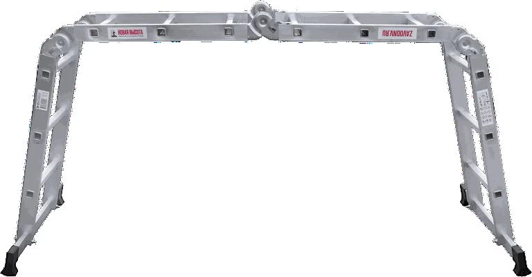 Алюминиевая четырехсекционная лестница-трансформер 400 мм NV1322 НОВАЯ ВЫСОТА 4Х3 арт.1322403 от магазина ЛесКонПром.ру