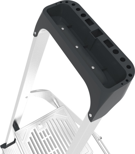 Стремянка алюминиевая с органайзером Новая Высота 6 ступеней (арт. 2115106) от магазина ЛесКонПром.ру