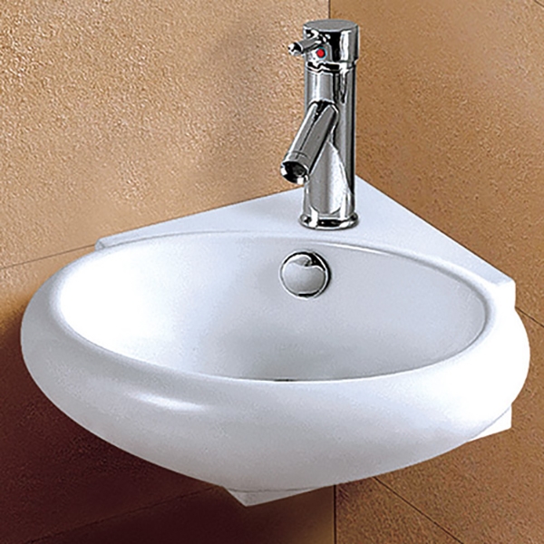 Раковина Melana MLN-E604 угловая Белая от магазина ЛесКонПром.ру