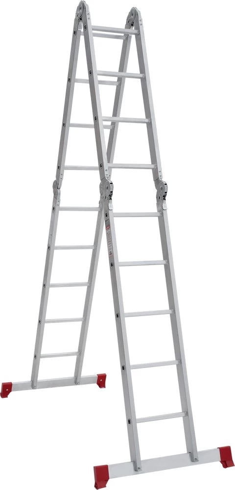 Алюминиевая четырехсекционная лестница-трансформер 340 мм NV2320 НОВАЯ ВЫСОТА 2Х4+2Х5 арт.2320245 от магазина ЛесКонПром.ру