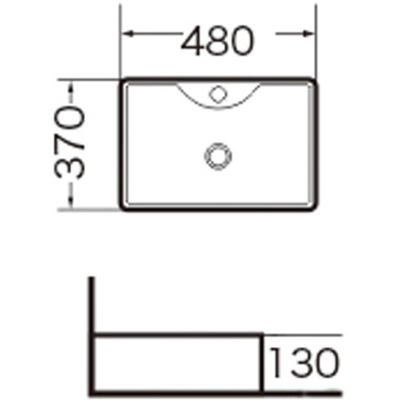 Раковина-чаша Grossman 48 GR-3017 Белая от магазина ЛесКонПром.ру